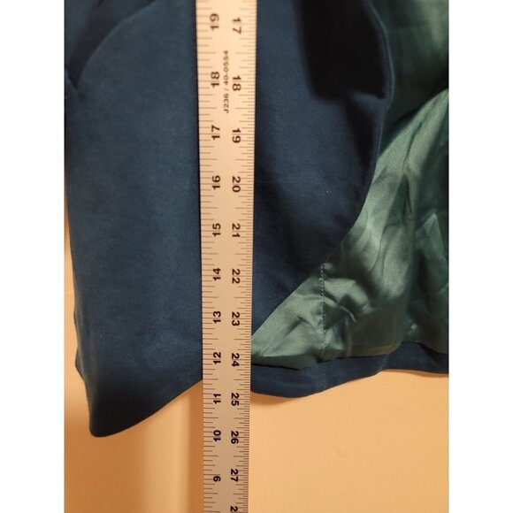 MODCLOTH Women's classic blue Cotton Blend blazer with a button Jacket Size m - Picture 8 of 11